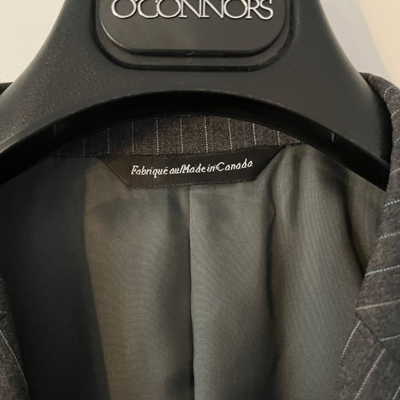 COPPLEY GREY STRIPED BOCELLI MILLER SUIT (ALTERED) - Picture 4 of 8